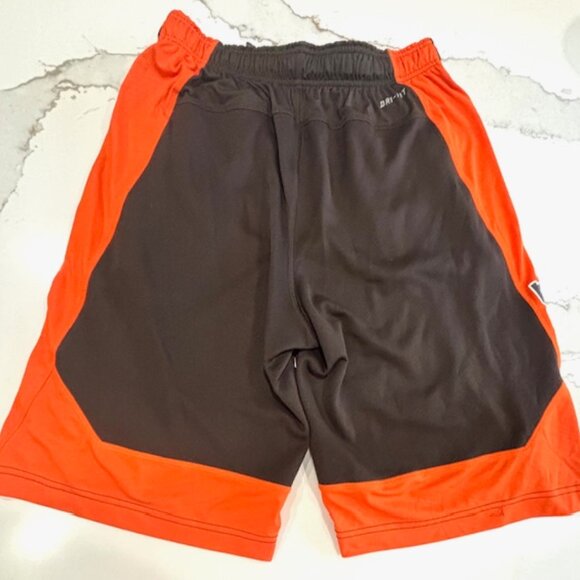 Nike On Field Dri Fit Cleveland Browns Athletic Shorts Brown Orange S. Small NFL - Picture 8 of 11